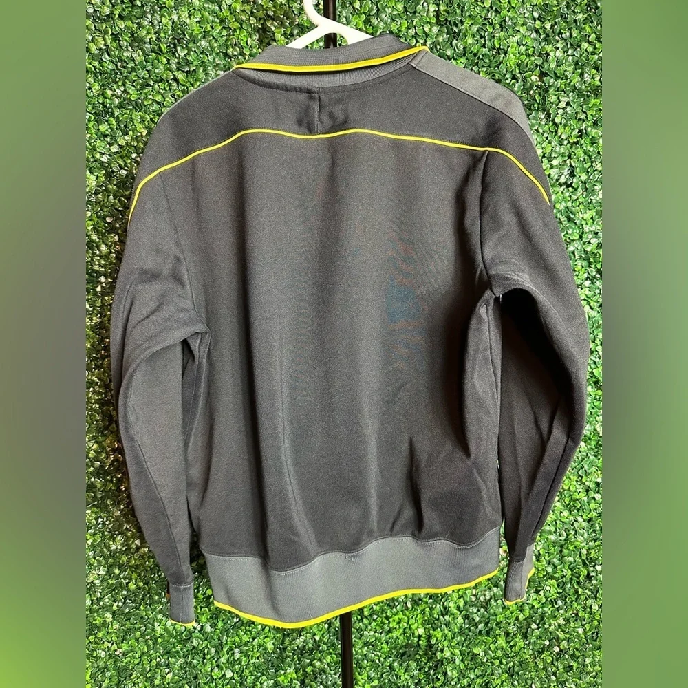 Nike Flight Men’s Medium Full Zip Black Yellow Warm Up Track Jacket